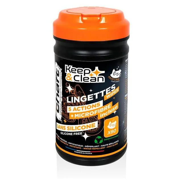 CHAFT Keep And Clean 80 Lingettes 5 Actions + Microfibre Meilleure Vente