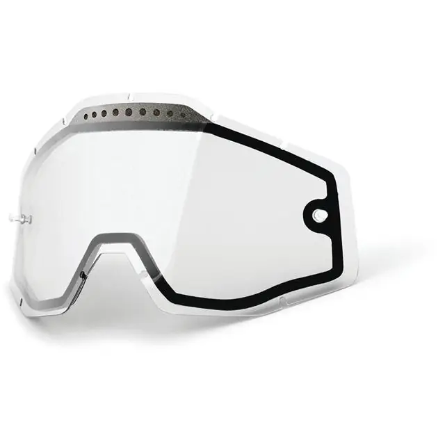 100% Ecran de masque Accuri/Strata/Racecraft double ventilé clair Seulement Aujourd’hui