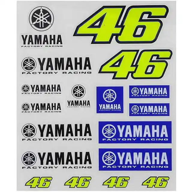 VR46 Stickers Big Set Yamaha Racing Top Qualité