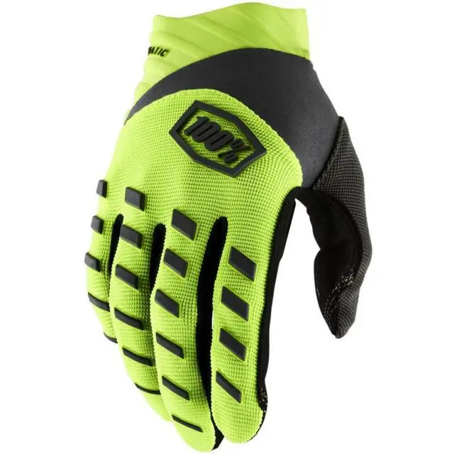 100% Gants enduro AIRMATIC CE JAUNE FLUO/NOIR - M Bon Plan